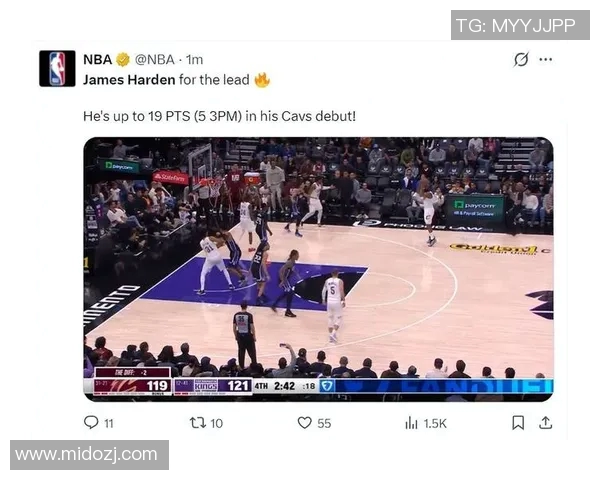 NBA常规赛骑士132-126国王，哈登首秀末节15分导演逆转，米切尔35分送对手12连败_比赛